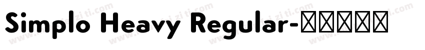 Simplo Heavy Regular字体转换